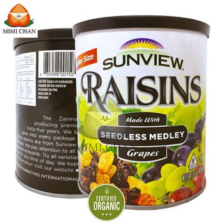 Nho Khô Mỹ 3 Màu Sunview Raisins Hũ 425gr, Loại Thập Cẩm Giàu Năng Lượng, Giảm Cân