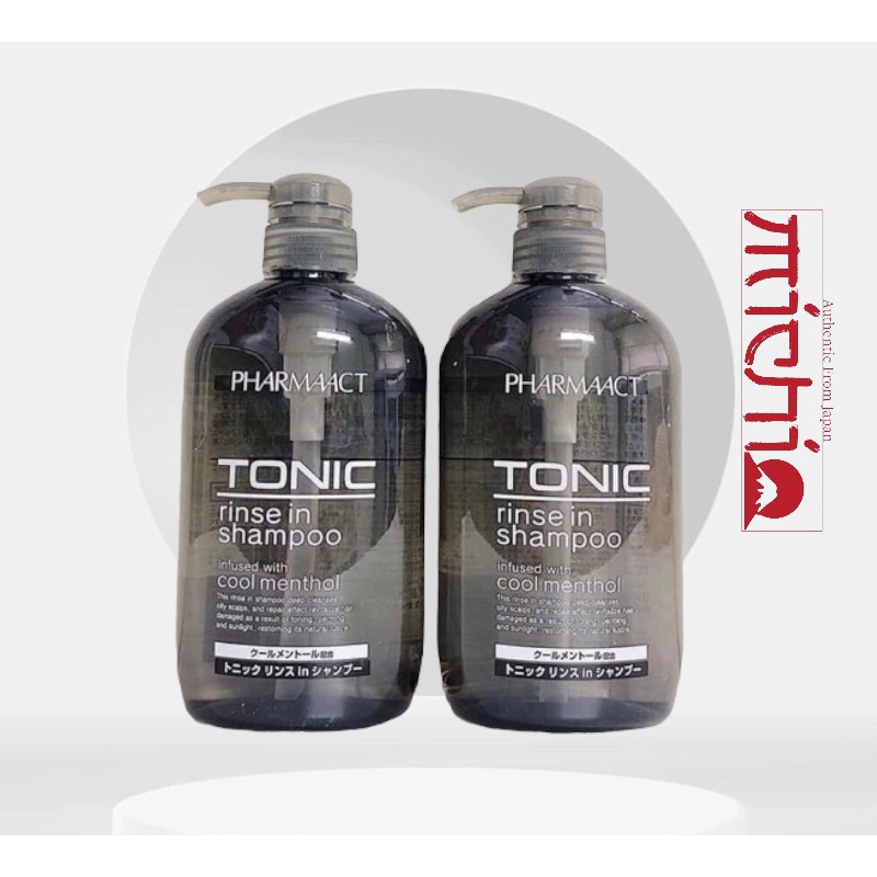 Dầu Gội Dành Cho Nam Tonic Pharmaact 600ml Nhật Bản mát lạnh sạch gàu