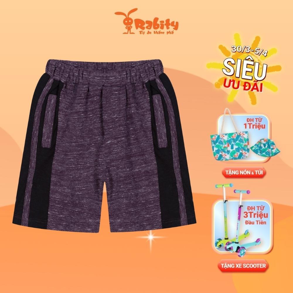 Quần short bé trai RABITY thun cotton cạp chun 9112.90036.91112