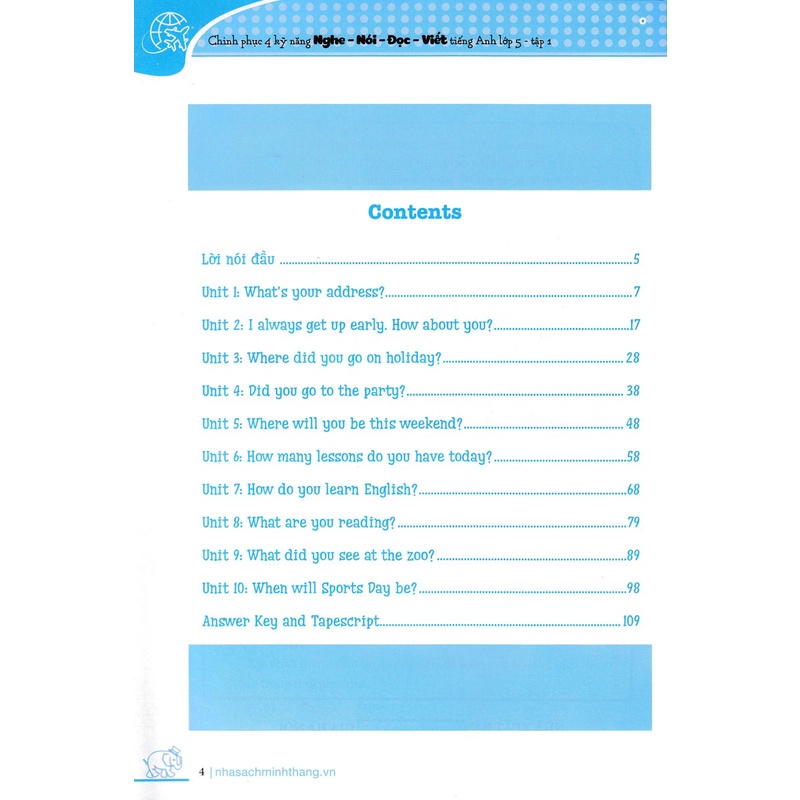 Sách - Chinh phục 4 kỹ năng tiếng anh Nghe - nói - đọc - viết lớp 5 tập 1