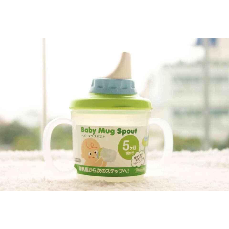 Cốc tập uống Baby Mug có vòi hút - hàng Nhật nội địa