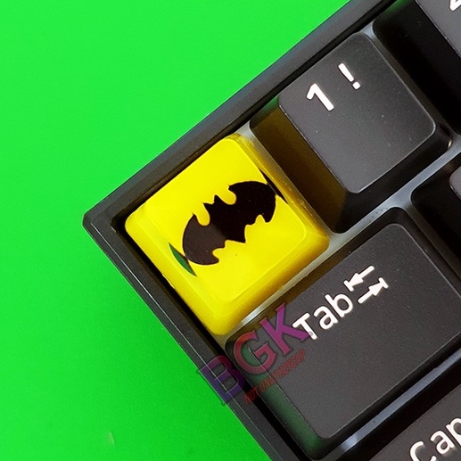 Keycap Lẻ hình LOGO Batman DC OEM profile ( keycap resin độc lạ )( Keycap Artisan )