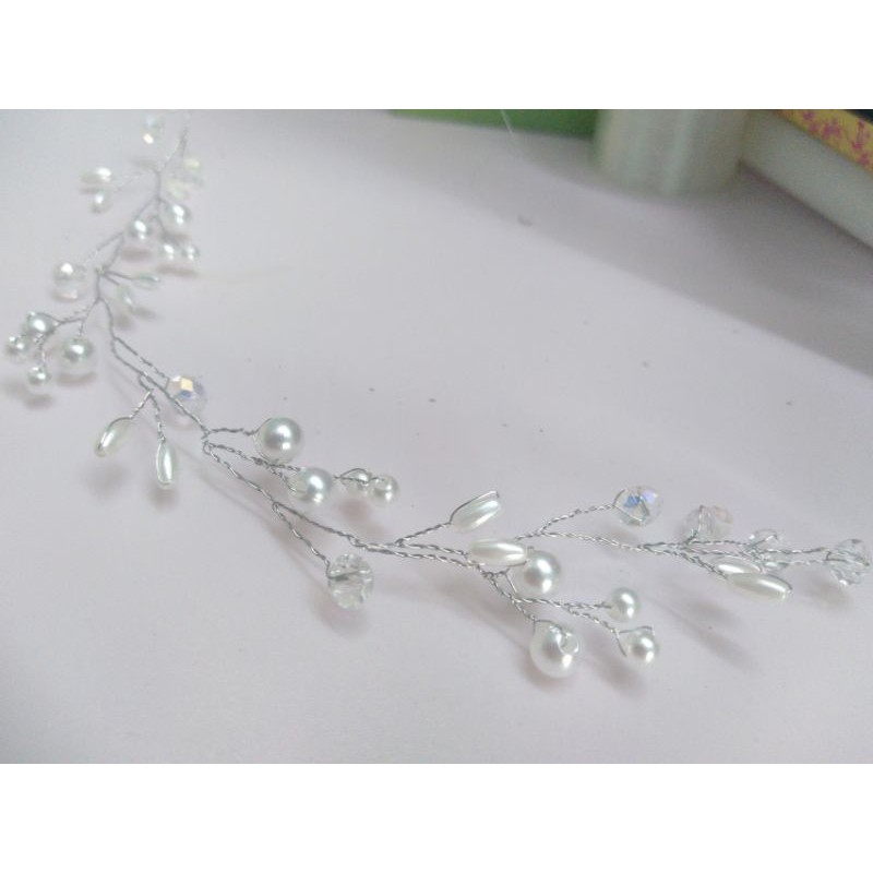 Dây cài tóc cô dâu kết hạt 👰👰👰