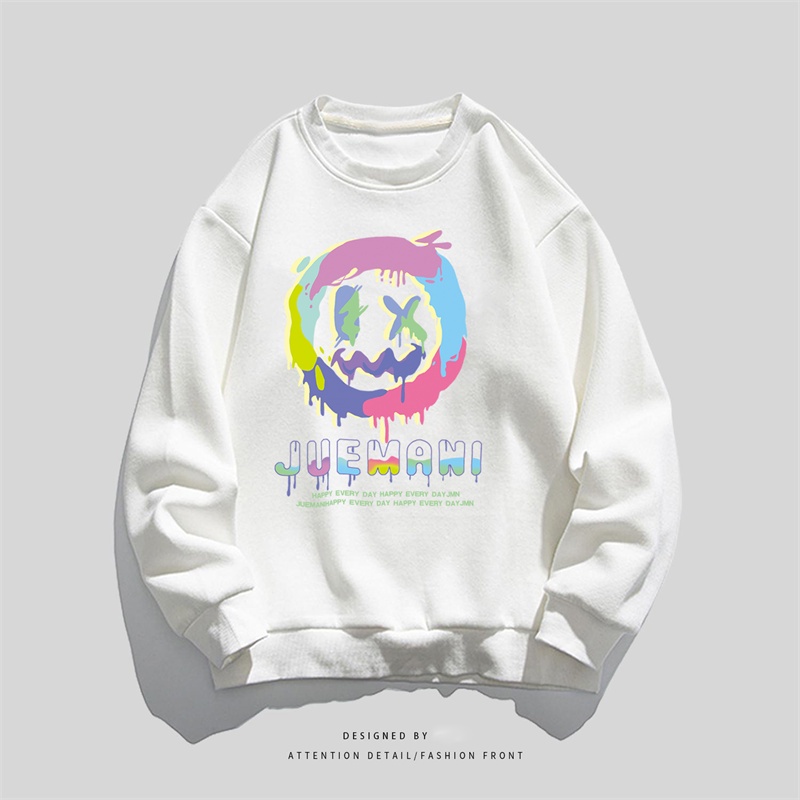 Áo thun nữ NRVP dài tay dáng rộng in hình phong cách Hàn Quốc mới