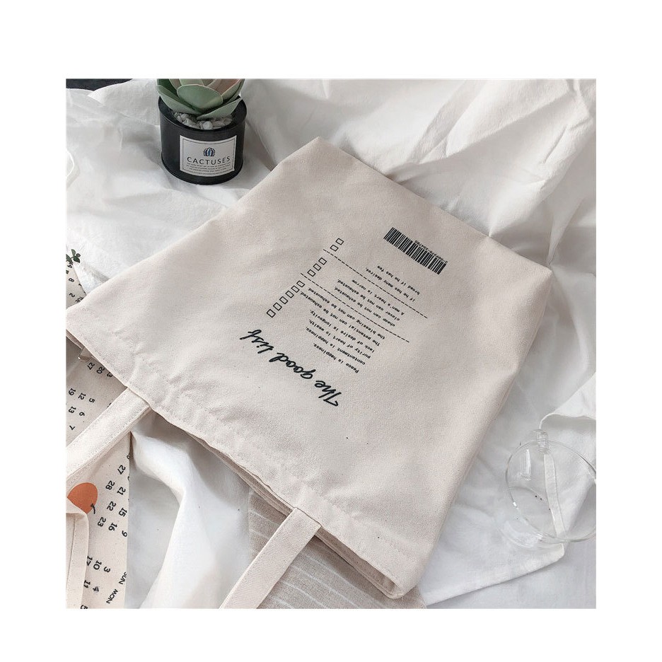 Túi Tote / Canvas / Túi Vải Họa Tiết Chữ The Good List [TBG8]