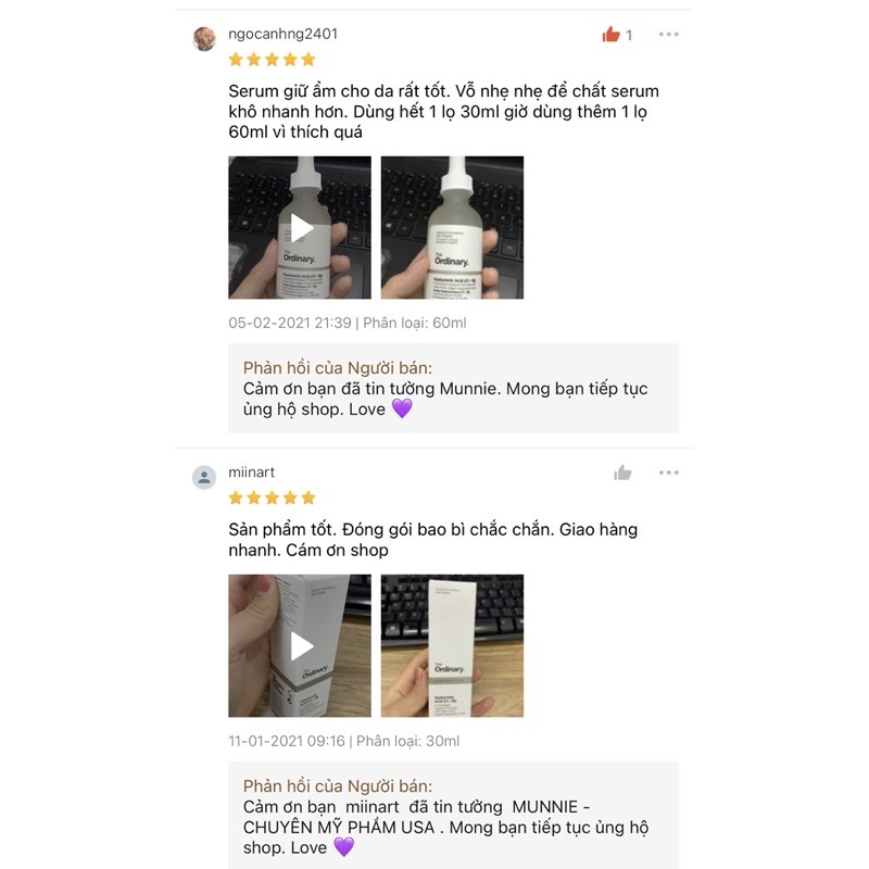 Tinh chất cấp ẩm hồi phục da The Ordinary HA 2% + B5
