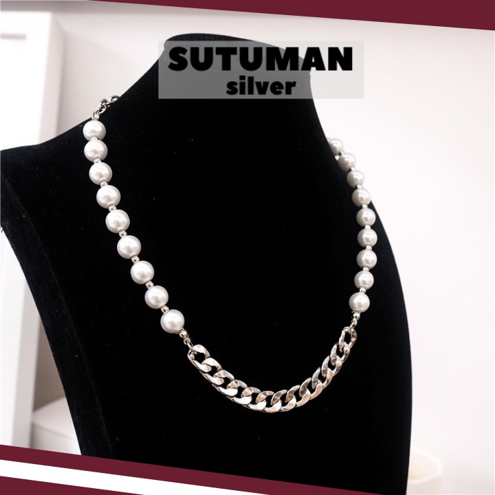 [HỎA TỐC] Dây chuyền chuỗi ngọc dài phụ kiện thời trang xu hướng mới SUTUMANsilver