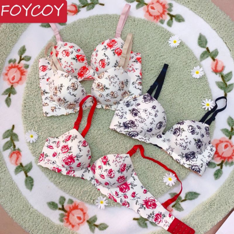 ÁO NGỰC SU 3D HOA HỒNG NÂNG NGỰC TẠO KHE [BI & CI] | BigBuy360 - bigbuy360.vn