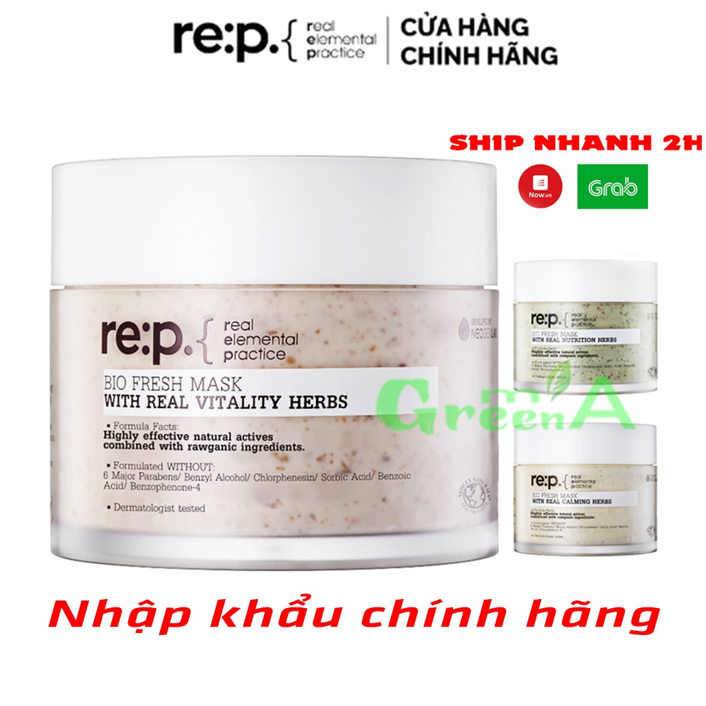 Mặt Nạ Đất Sét Hữu Cơ RE:P Bio Fresh Mask Giảm mụn, Kiềm dầu, Se khít lỗ chân lông
