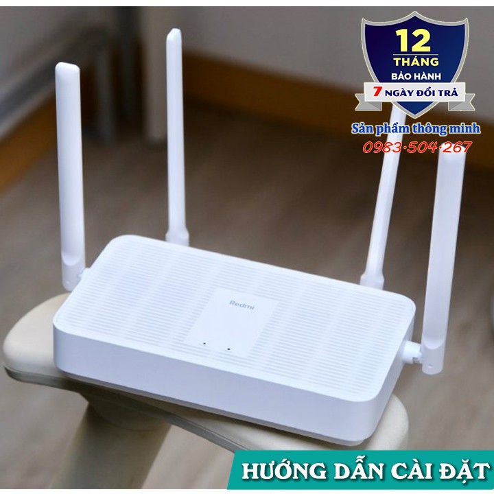 Bộ Router Wifi Xiaomi Redmi AX5 hỗ trợ - Wifi 6 - Mesh - 128 thiết bị