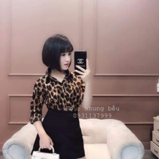 Sơ mi lụa họa tiết 3D