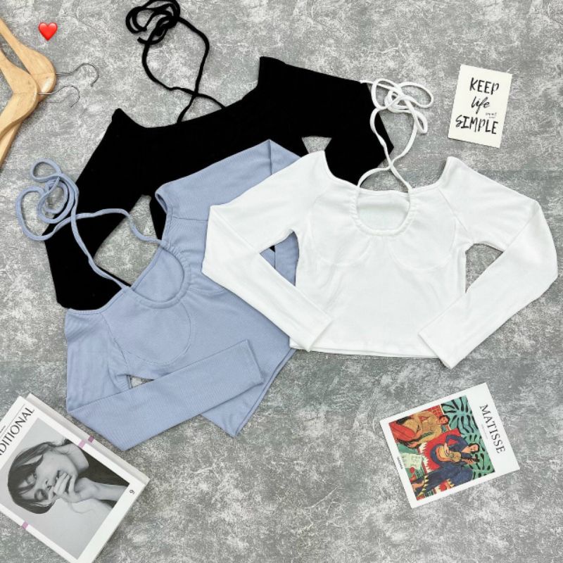 [BÁN CHẠY] ÁO THUN BODY CROPTOP ĐAN DÂY XINH BG1411202