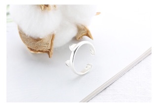 Nhẫn bạc 925 mèo cute