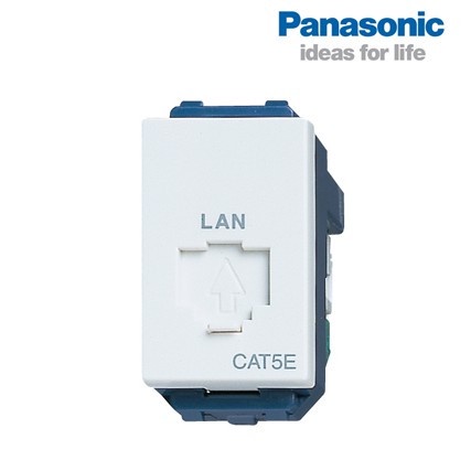 Ổ cắm mạng Cat5 Wide Panasonic WEV2488SW - Hàng Chính Hãng