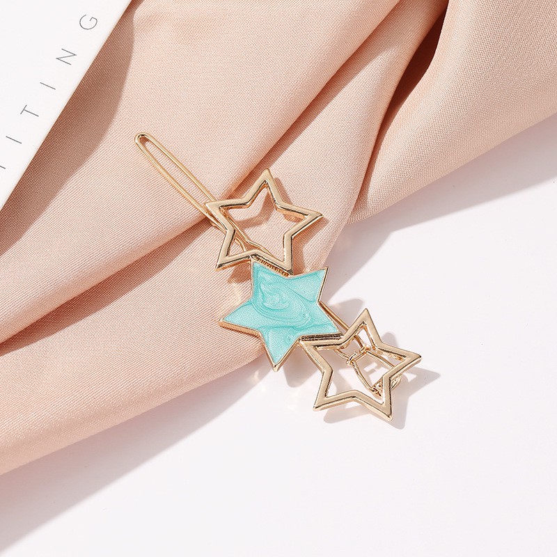Clip of Hair Color, Geometric Star Circle