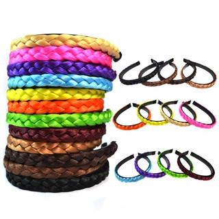 Băng đô tóc giả thắt bím phong cách boho cho nữ