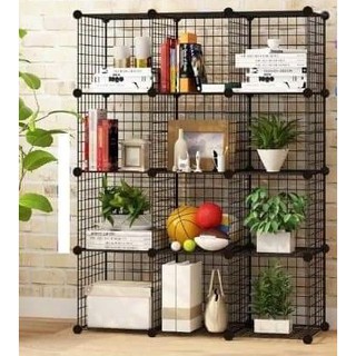 kệ lưới sắt lắp ghép 12 ô