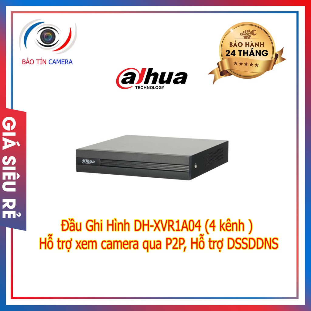 Đầu ghi hình DH-XVR1A04 4 kênh (Hỗ trợ DSSDDNS) chính hãng bảo hành 24 tháng