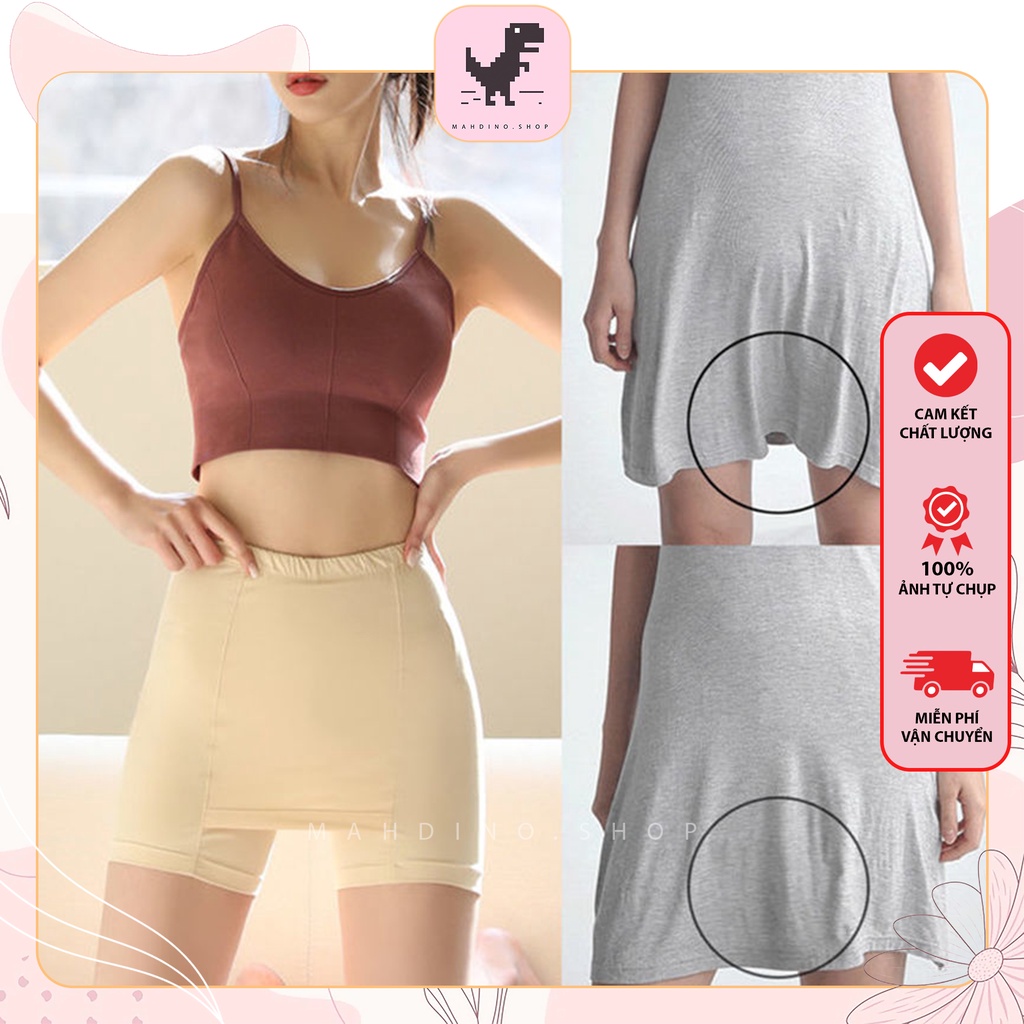 Quần An Toàn Mặc Không Lộ Đường Viền Giữ Form Váy - Cotton Co Giãn 4 Chiều QV, Quần Trong Váy