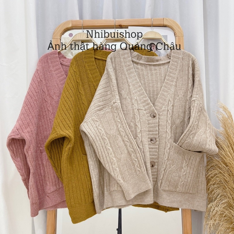 ÁO KHOÁC CADIGAN LEN THỪNG (len mịn) | BigBuy360 - bigbuy360.vn