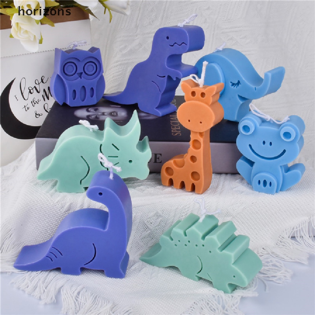 Khuôn Silicone Làm Nến Thơm Hình Khủng Long / Hươu Cao Cổ / Hươu Cao Cổ
