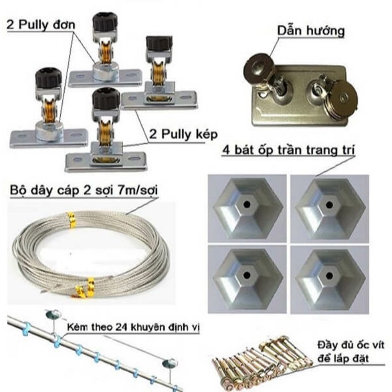 Bộ linh kiện giàn phơi thông minh Japan