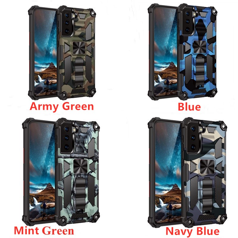 Casing Xiaomi Redmi Note 10 4G Redmi Note 10S   Casing Redmi Note 10 Pro  Case Protective Cover Camouflage Magnetic Bracket Armored Mobile Anti-drop Cover