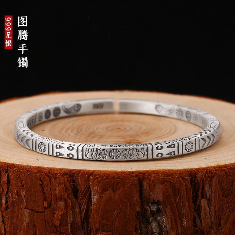 Vòng Tay Bạc Sterling Dạng Hở Hình Rắn Nghệ Thuật Thời Trang Cổ Điển Cho Cặp Đôi