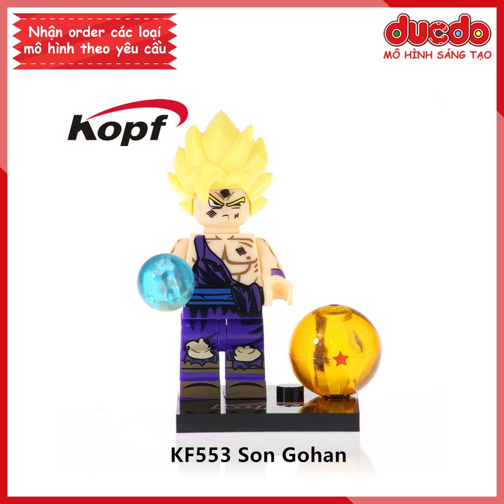 Minifigures các nhân vật 7 viên ngọc rồng mới nhất - Đồ chơi Lắp ghép Mini Dragon Ball Goku KF6045 Mô hình