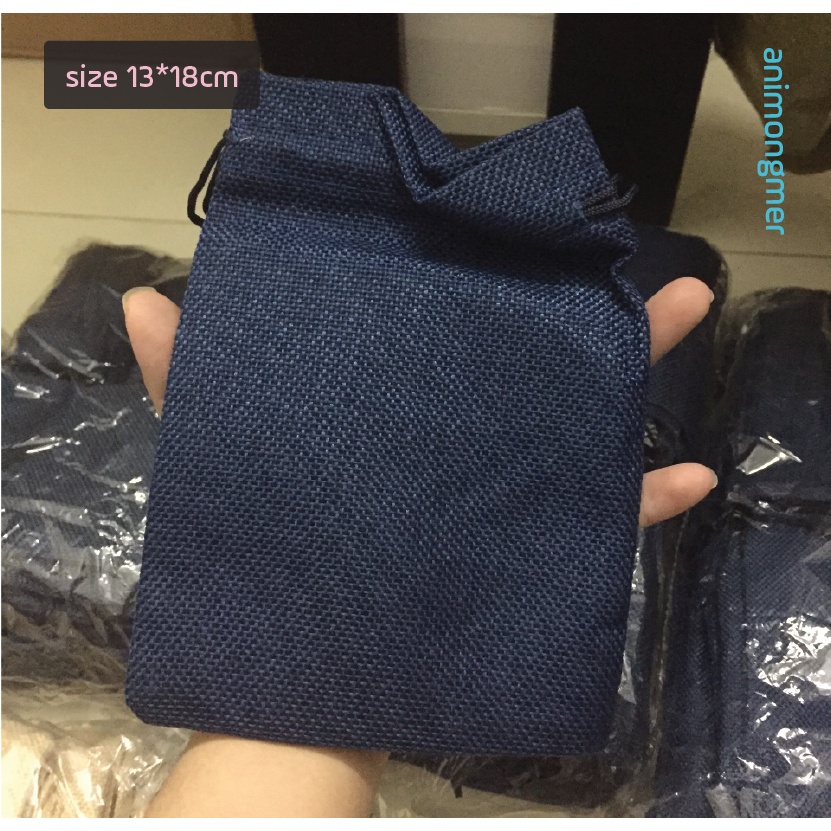 Túi rút đựng bài tarot, đá, phụ kiện nhiều size màu darkblue