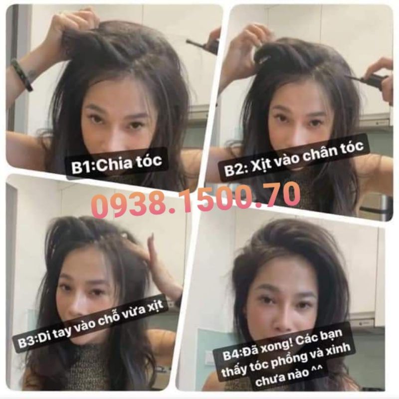 CHAI XỊT LÀM PHỒNG CHÂN TÓC Chống Bết Tóc Dr.Top Miracle Volume Powder