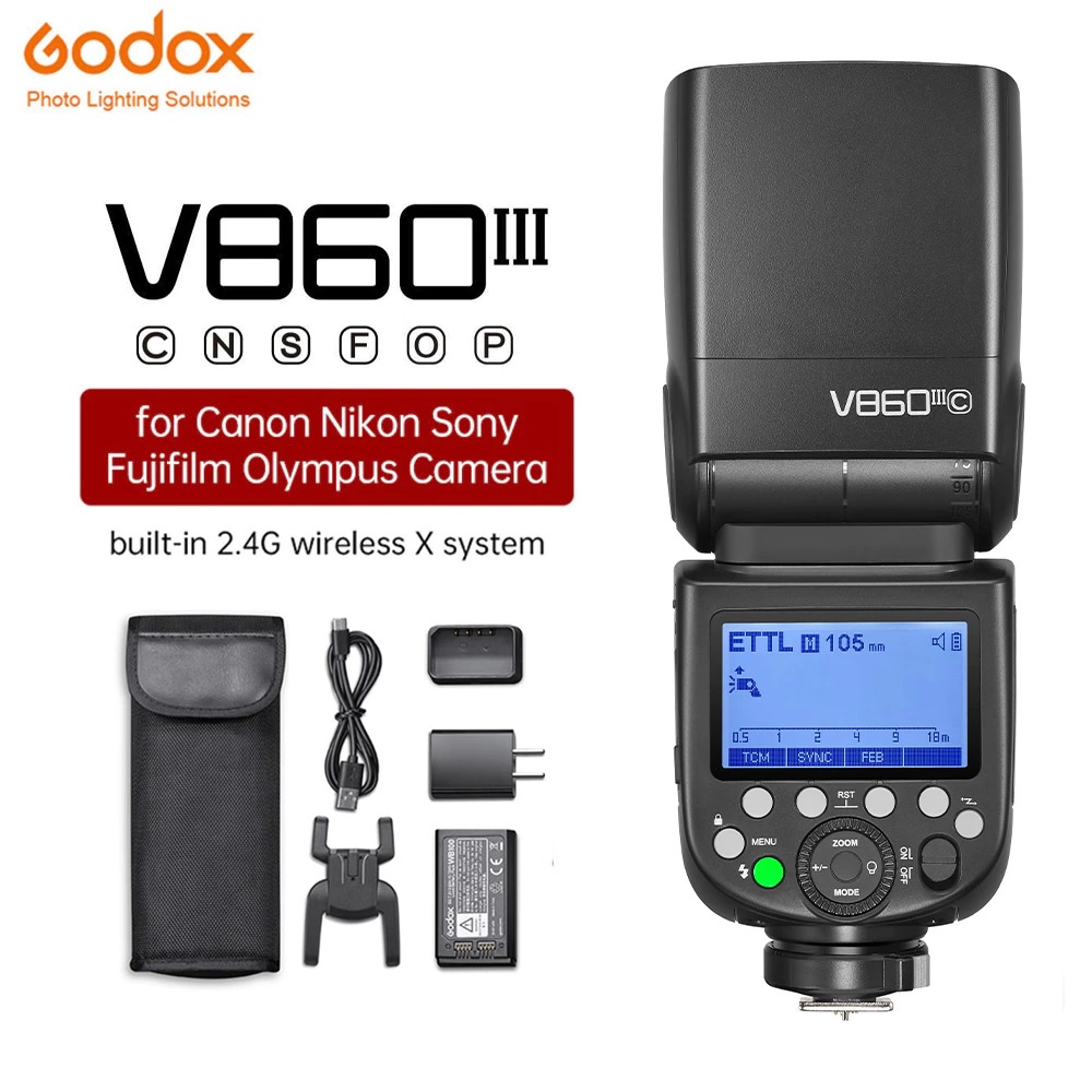 Đèn Flash Godox V860III, Hàng chính hãng Hoàng Quân