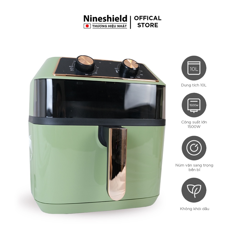 Nồi Chiên Không Dầu Nineshield 10L KB-8001M