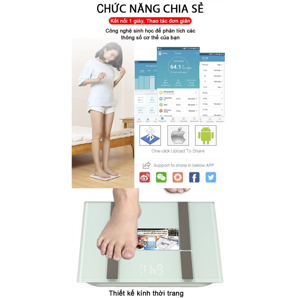 Cân điện tử thông minh Kachi MK134