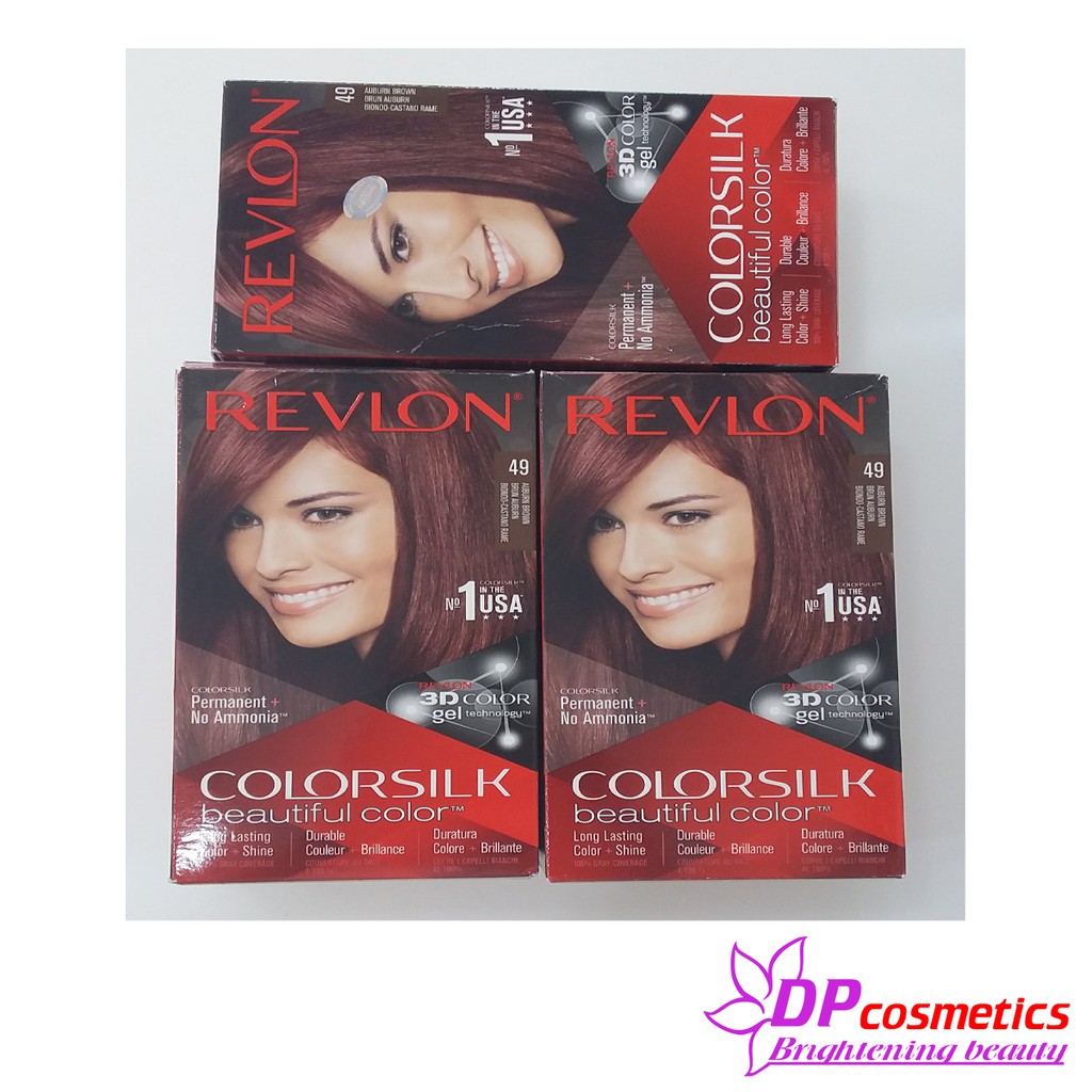 Thuốc Nhuộm Tóc Revlon Colorsilk Màu 49 Nâu Đỏ