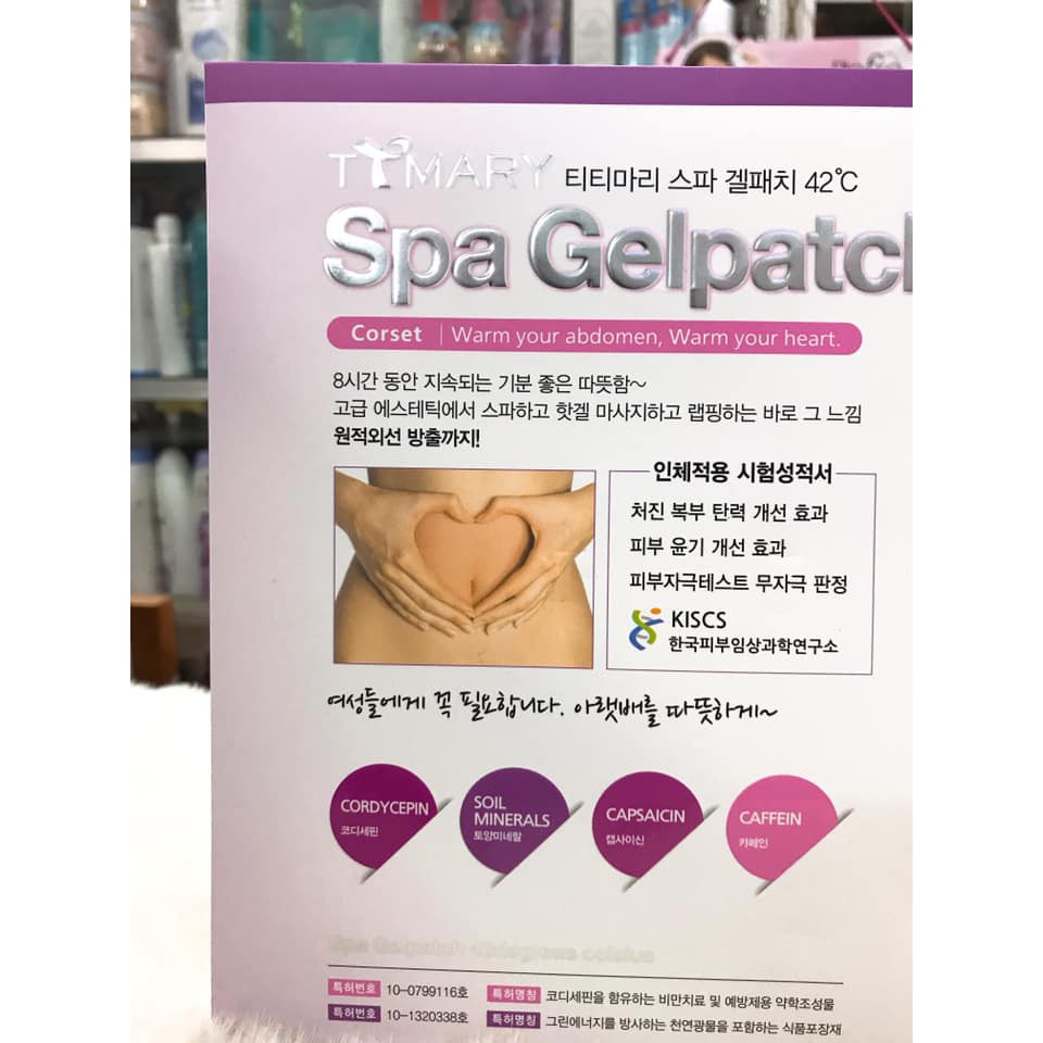 Miếng Dán Tan Mỡ Bụng Spa Gelpatch 42 Độ C Sản Xuất Hàn Quốc