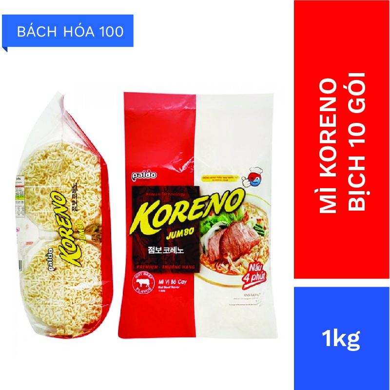 MÌ HÀN QUỐC KORENO GÓI 1 KG SỢI SIÊU DAI