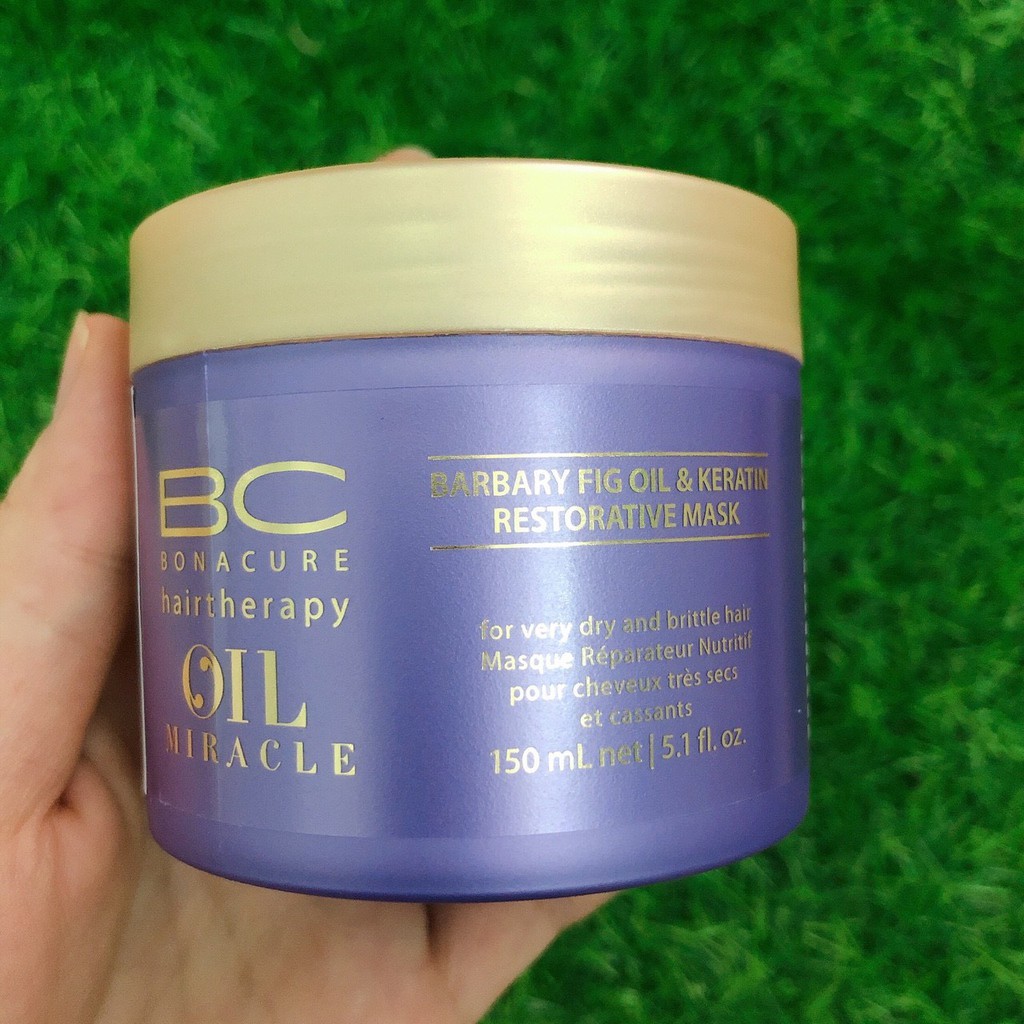 Mặt nạ phục hồi BC Oil Miracle Barbary Fig Oil &amp; Keratin Restoreative Mask Schwazkopf 150ml