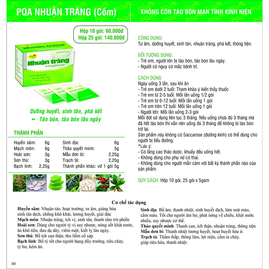 Catalogue PQA Danh Mục Các Sản Phẩm Của PQA Và Cơ Chế Cụ Thể Từng Loại