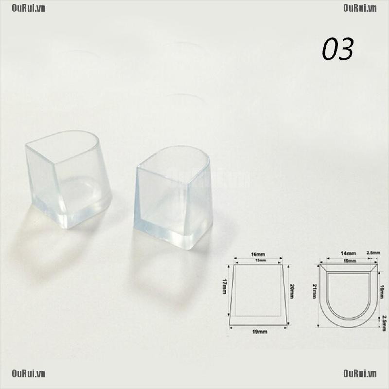 1-5 Cặp vỏ bọc đế giày cao gót trong suốt