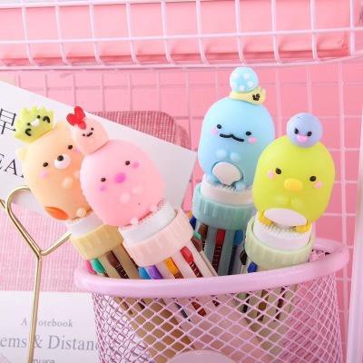 Bút bấm 10 màu bút bấm nhiều sumikko BNMI2 bút nhiều màu cute bút 10 màu dễ thương