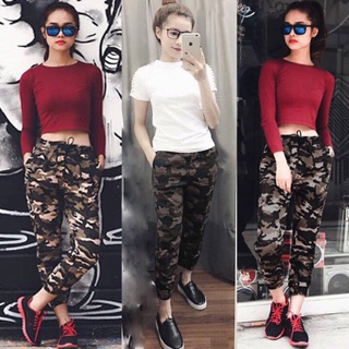 Quần joger kaki lính