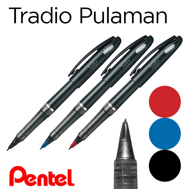 Bút Ký 2 Nét Pentel Tradio TRJ50 đen, xanh (bút nước)