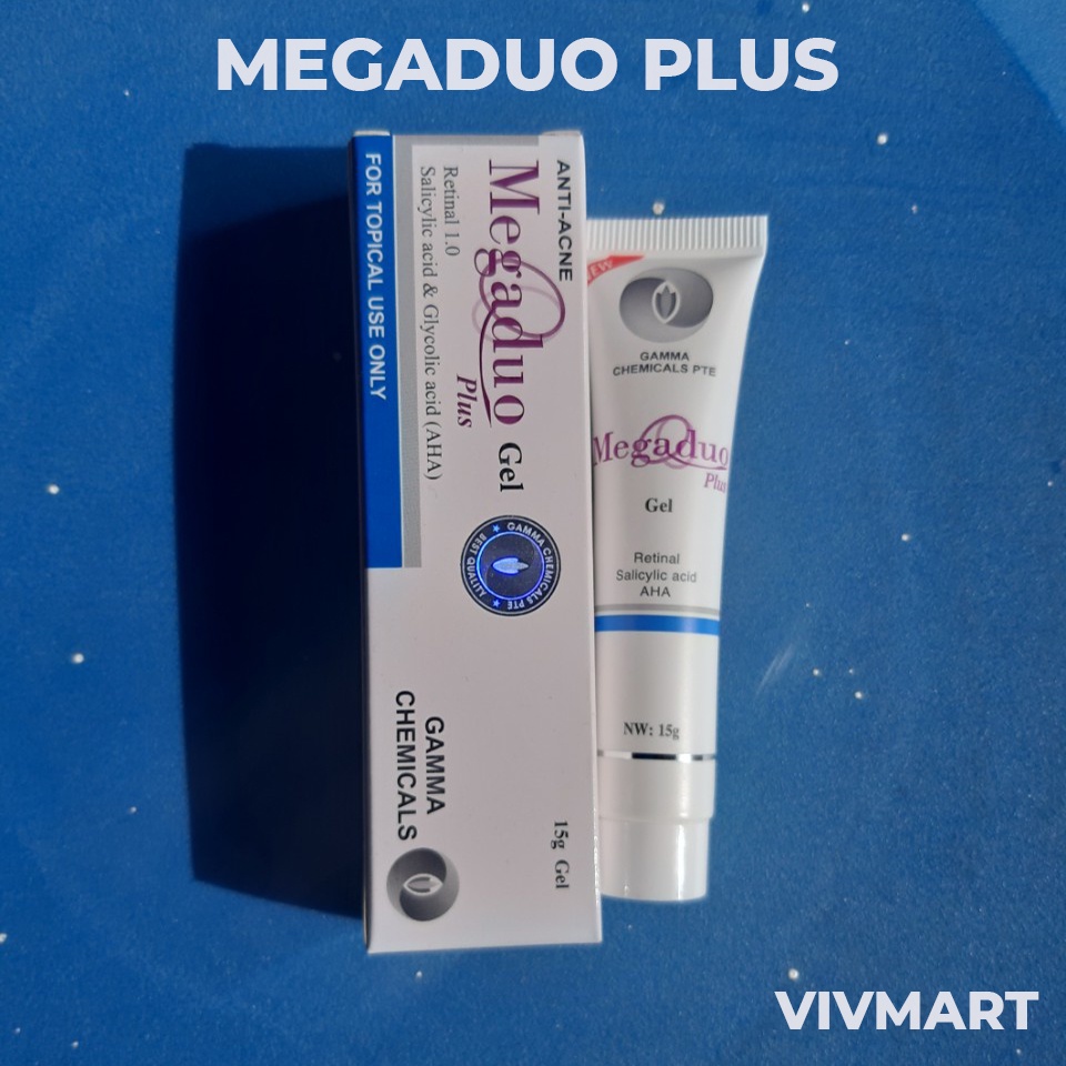 ✅ MEGADUO GEL 15G - Giảm mụn, giảm thâm, dưỡng da - Bản New AHA và Plus Retinal