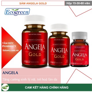 Viên uống cân bằng nội tiết tố nữ Sâm ANGELA GOLD [Eco Green]