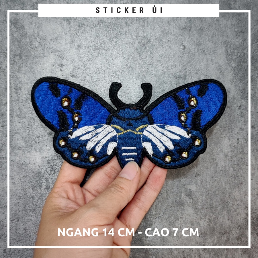 Sticker ủi áo hình thêu cao cấp -DÙNG LÀM BÔNG CÀI ÁO HAY HÌNH ỦI ÁO TRANG TRÍ VÁY, ĐẦM, ÁO DÀI HOẶC LÀM MIẾNG VÁ ÁO