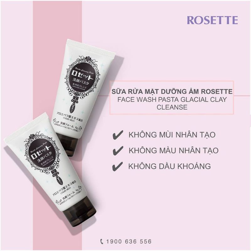 Sữa rửa mặt Rosette - 5 màu