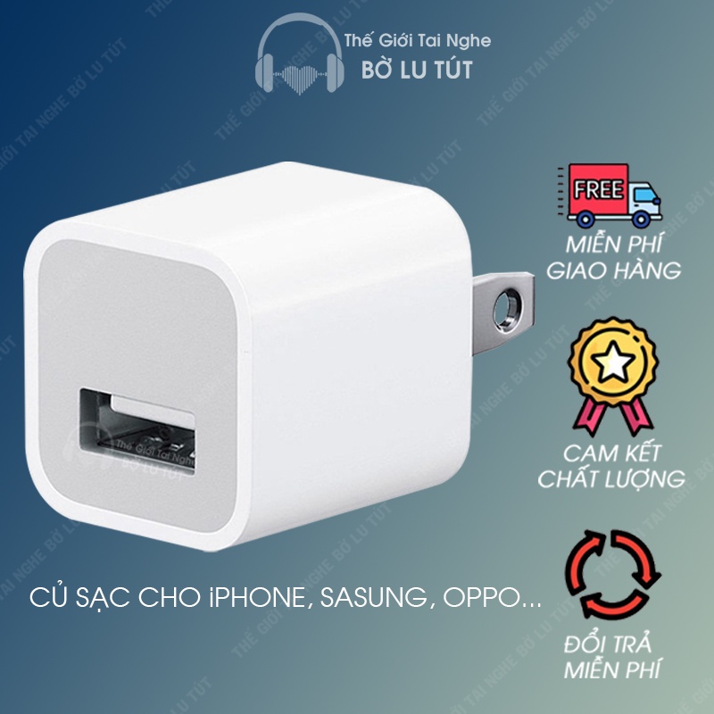 Củ sạc iPhone A21 cao cấp chính hãng giá rẻ siêu bền cho iPhone samsung oppo xiaomi tai nghe bluetooth lỗi 1 đổi 1