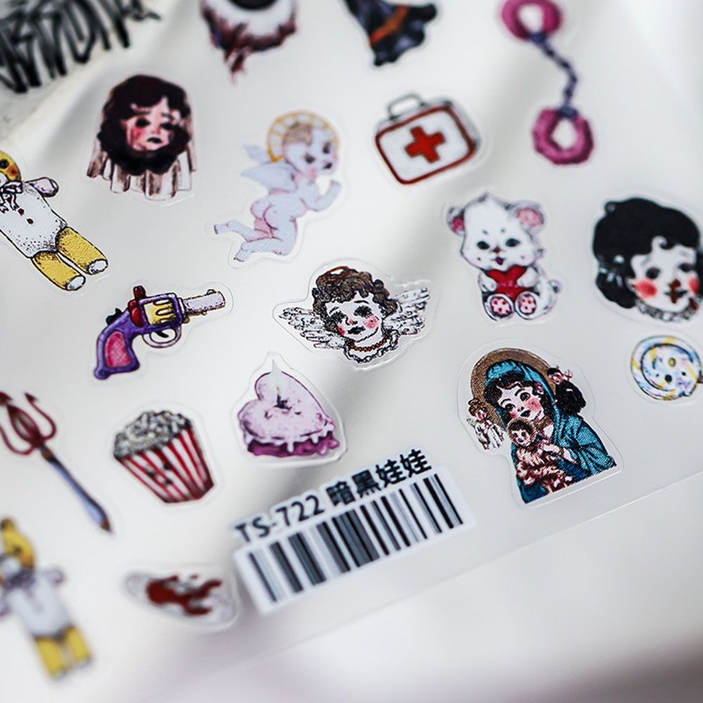 [Hàng mới về] Miếng dán móng trang trí nghệ thuật phong cách nhật bản độc đáo