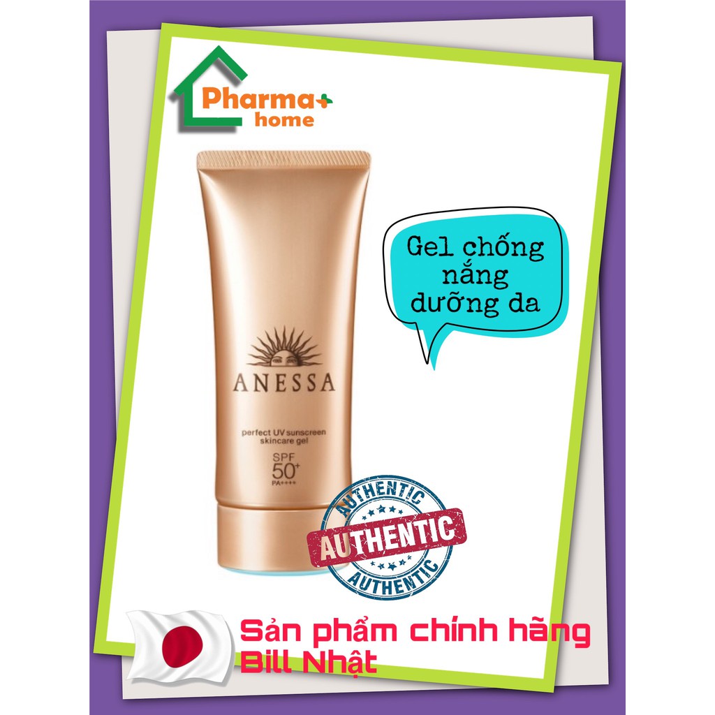 Gel chống nắng dưỡng da Anessa Perfect UV SPF50+/PA++++ 90g